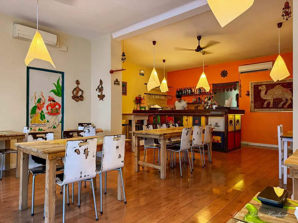 Restaurant serving vegan food in Palma.