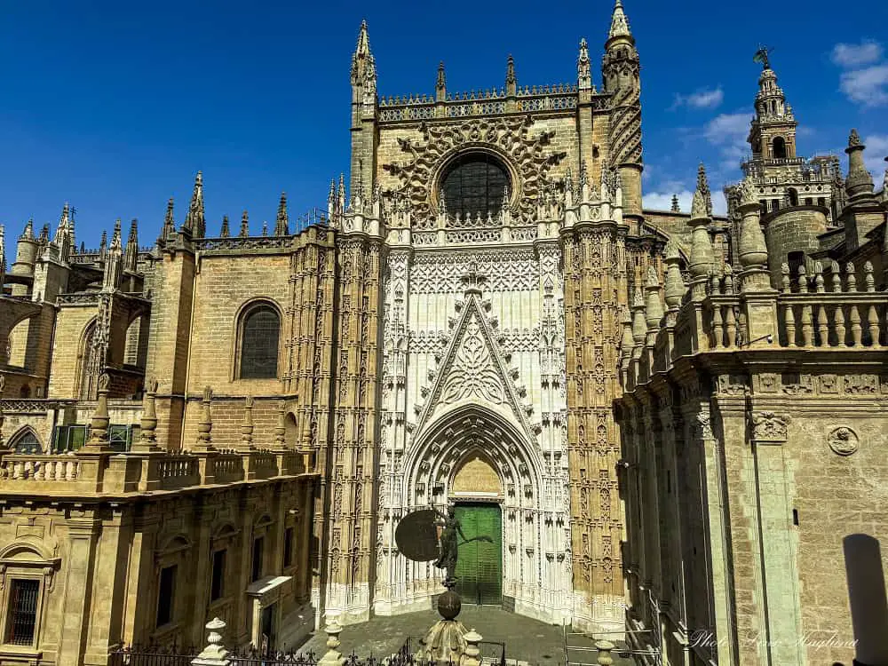 Seville Cathedral entrance.