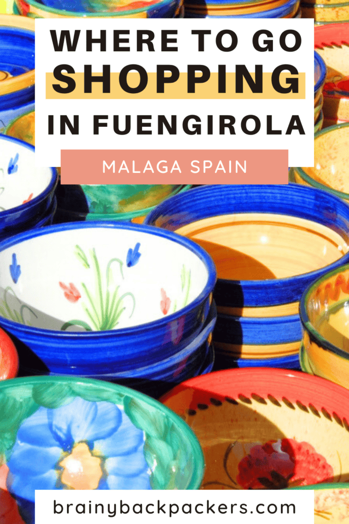 Beautiful ceramic pots you can find when shopping in Fuengirola, Spain.