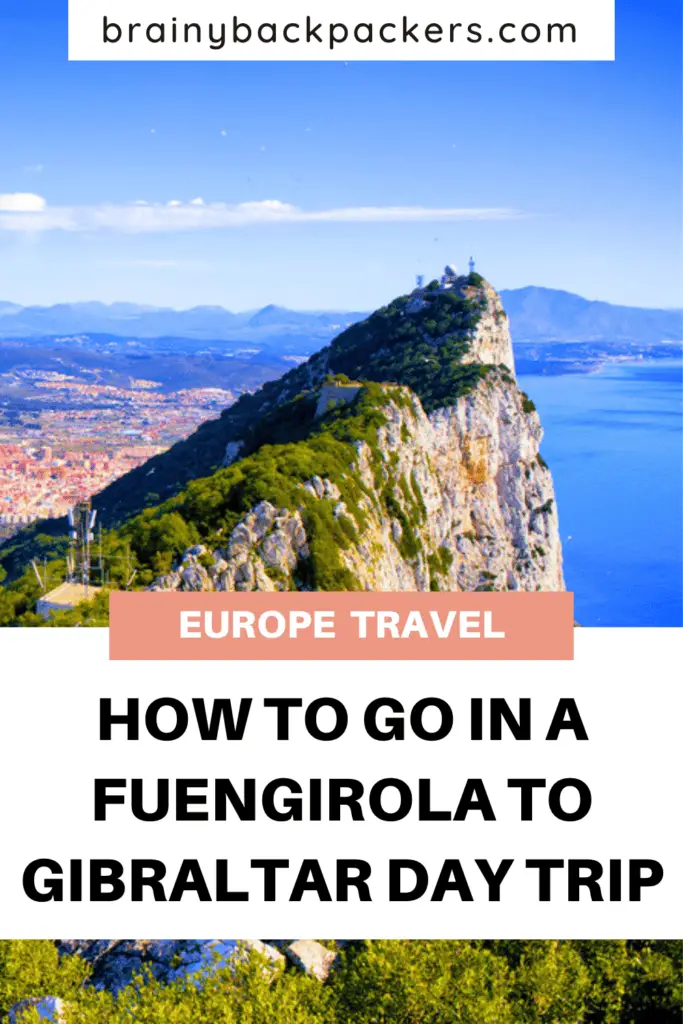 The rock of Gibraltar, which is one of the best things to visit on a day trip from Fuengirola to Gibraltar.