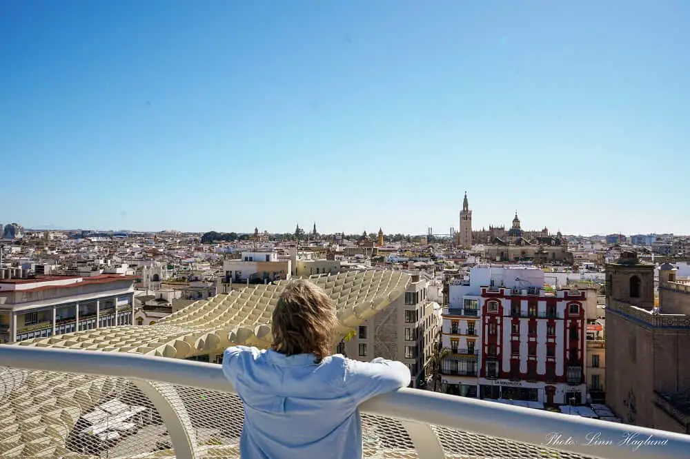 Views from Setas de Sevilla.