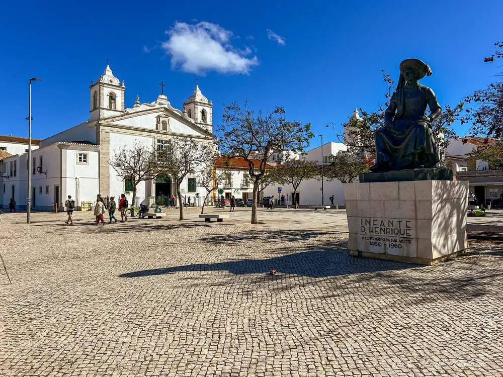Main square in Lagos Portugal.